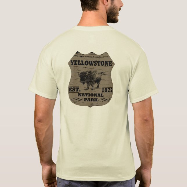 Yellowstone Nationalpark T-Shirt (Rückseite)