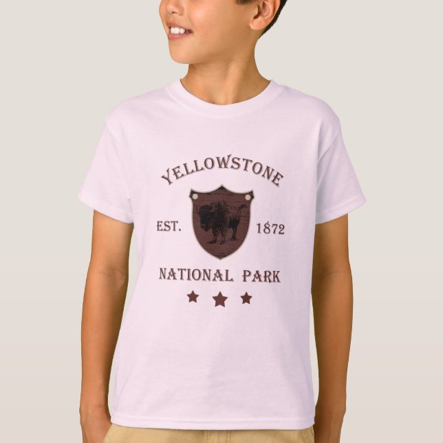 Yellowstone Nationalpark T-Shirt (Vorderseite)