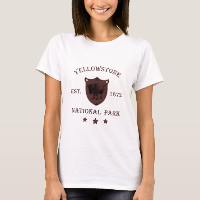 Yellowstone Nationalpark T-Shirt (Vorderseite)