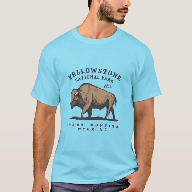 Yellowstone-Nationalpark-T - Shirt (Vorderseite)