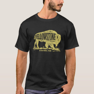 Yellowstone Nationalpark T Shirt US Bison Buffalo