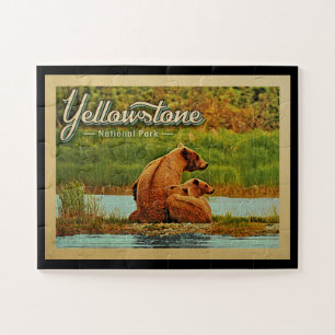 Yellowstone Nationalpark trägt Vintages