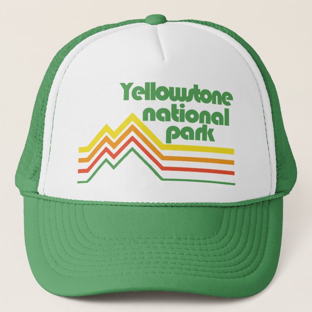 Yellowstone-Nationalpark Truckerkappe (Vorderseite)
