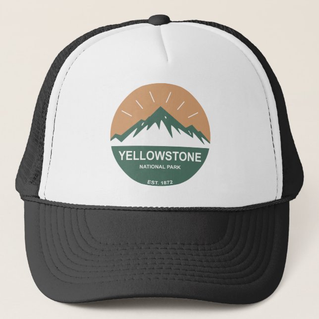 Yellowstone-Nationalpark Truckerkappe (Vorderseite)