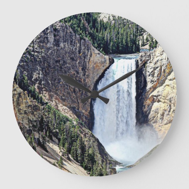 Yellowstone Nationalpark Untere Yellowstone-Fälle Große Wanduhr (Vorderseite)