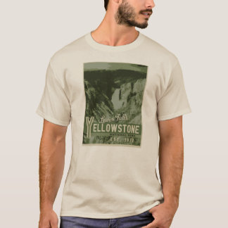 Yellowstone Nationalpark unteres Fall-T-Shirt T-Shirt