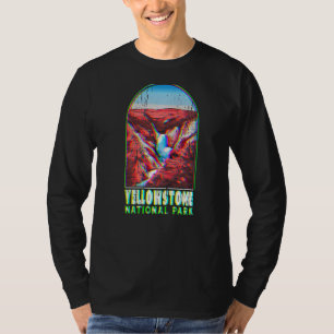 Yellowstone Nationalpark USA Männer Frauen Camping T-Shirt