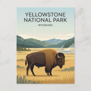 Yellowstone-Nationalpark USA Postkarte