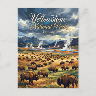 Yellowstone-Nationalpark USA Postkarte