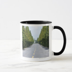 Yellowstone Nationalpark USA, Treelined Straße Tasse