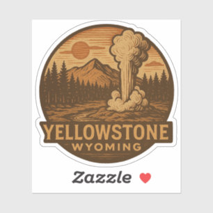 Yellowstone Nationalpark Vinyl Sticker