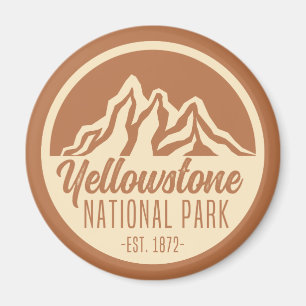 Yellowstone Nationalpark Wandern Camping Magnet
