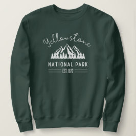 Yellowstone Nationalpark Wandern Camping Sweatshirt