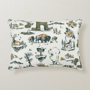 Yellowstone Nationalpark Wildlife Patches Dekokissen