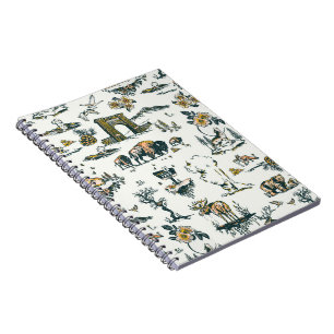 Yellowstone Nationalpark Wildlife Patches Notizblock
