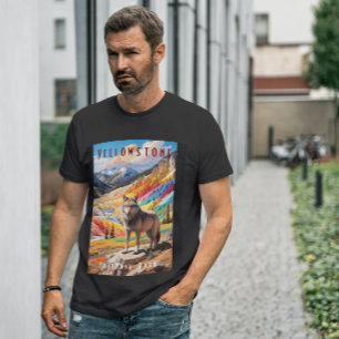 Yellowstone Nationalpark Wolf Mountains T-Shirt