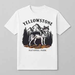 Yellowstone Nationalpark Wolf Mountains T-Shirt