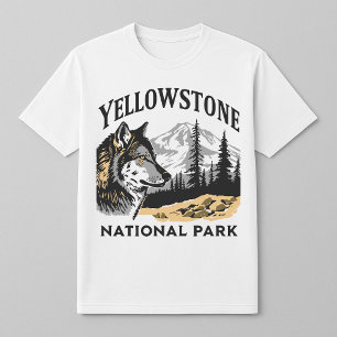 Yellowstone Nationalpark Wolf Mountains T-Shirt