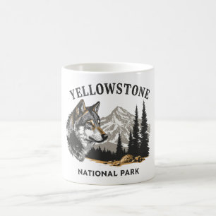 Yellowstone Nationalpark Wolf Tasse