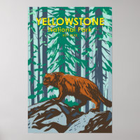 Yellowstone-Nationalpark-Wolverine-Vintage