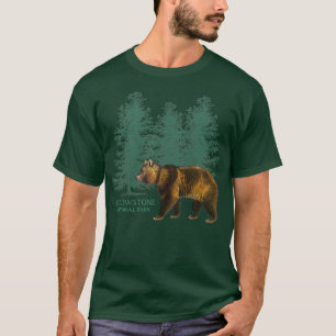 Yellowstone Nationalpark Wyoming Bären Trees Souve T-Shirt