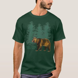 Yellowstone Nationalpark Wyoming Bären Trees Souve T-Shirt
