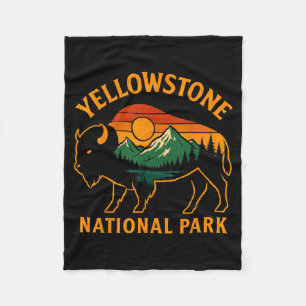 Yellowstone-Nationalpark Wyoming Büffel Bison St Fleecedecke