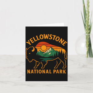 Yellowstone Nationalpark Wyoming Büffel Bison St Karte