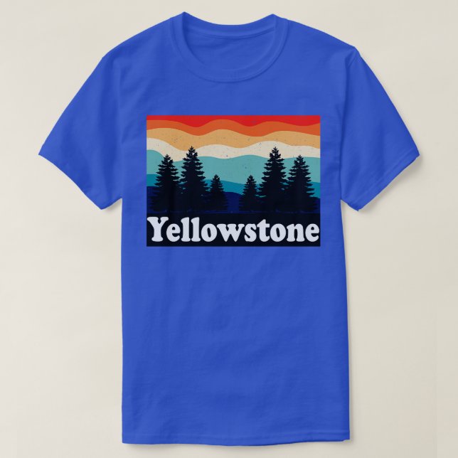 Yellowstone Nationalpark Wyoming Montana Idaho T-Shirt (Design vorne)