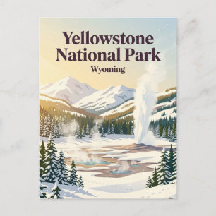 Yellowstone-Nationalpark, Wyoming, USA Postkarte