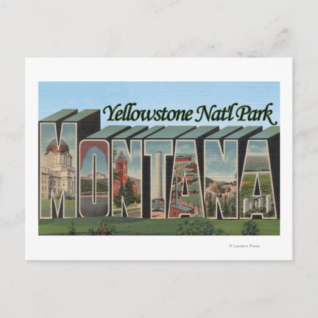 Yellowstone Nat'l Park, Montana Postkarte (Vorderseite)