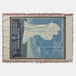 Yellowstone Old Faithity Park Vintage Poster Decke