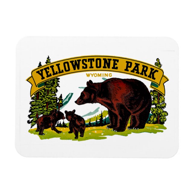 Yellowstone Park Magnet (Horizontal)