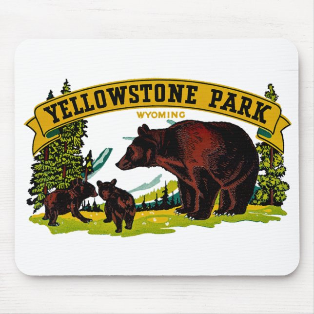 Yellowstone Park Mousepad (Vorne)