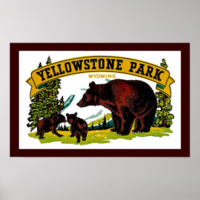 Yellowstone Park Poster (Vorne)
