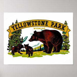 Yellowstone Park Poster