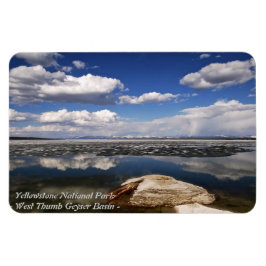 YELLOWSTONE-PARK, WESTdaumen-GEYSIR-BECKEN Magnet