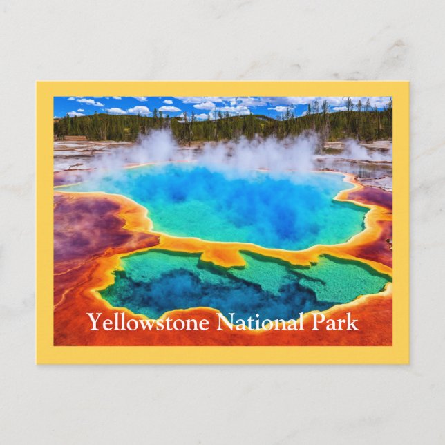 Yellowstone Postkarte (Vorderseite)