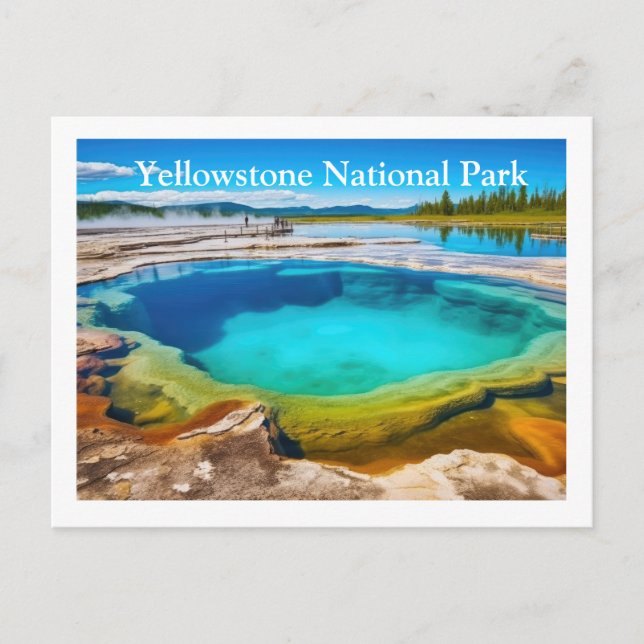 Yellowstone Postkarte (Vorderseite)