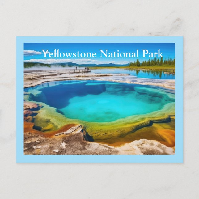 Yellowstone Postkarte (Vorderseite)