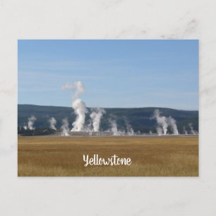 Yellowstone-Postkarte Postkarte