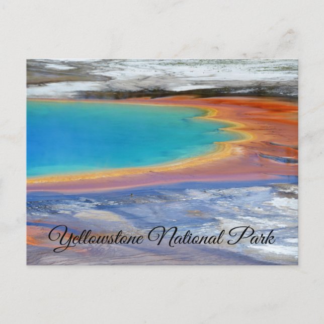 Yellowstone Prismatischer Frühlingsschwund Postkar Postkarte (Vorderseite)