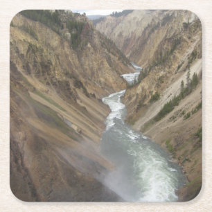 Yellowstone River Rechteckiger Pappuntersetzer