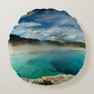 Yellowstone Rundes Kissen
