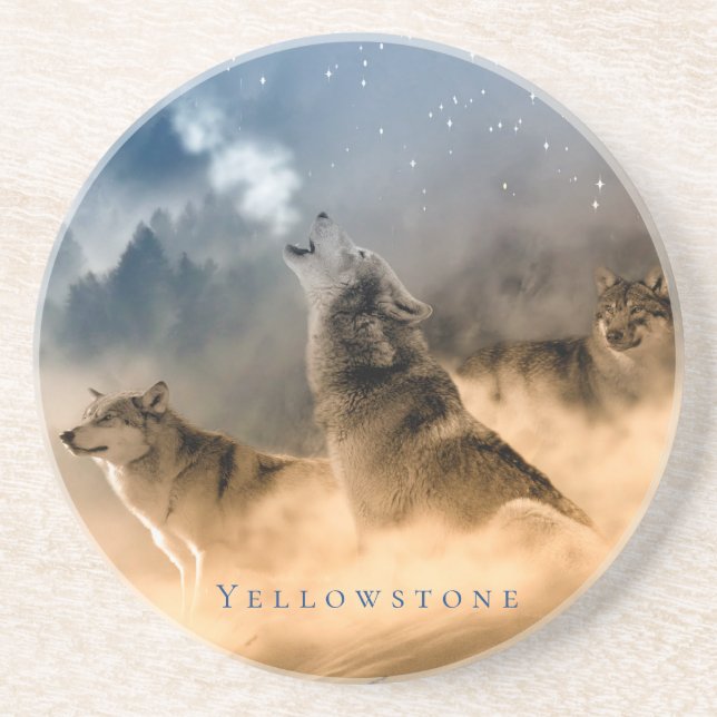 Yellowstone Sandstone Untersetzer (Vorne)