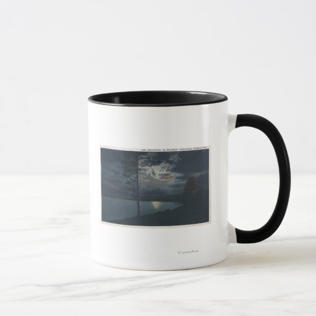 Yellowstone-See, WYView Lake by Moonlight Tasse (Rechts)