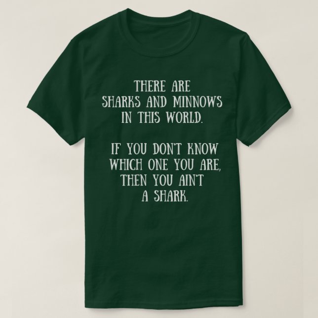 Yellowstone Shark Minnow Fisherman Rip Jimmy Funny T-Shirt (Design vorne)