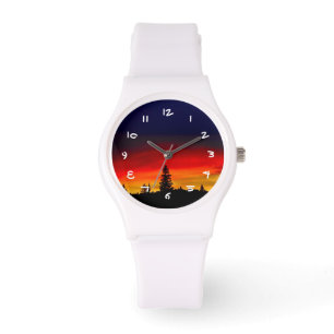 Yellowstone-Sonnenuntergang Armbanduhr