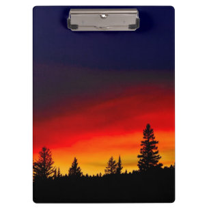 Yellowstone-Sonnenuntergang Klemmbrett