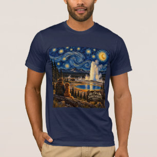Yellowstone Sternennacht-Abenteuer-T-Shirt T-Shirt